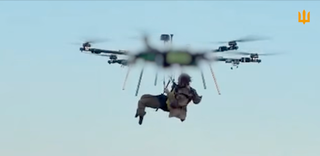Ukrainian soldier rescued from frontlines by drone